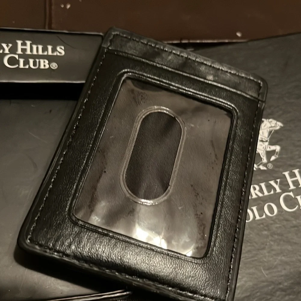 NEW! BH Polo Club Black ID/Money Clip